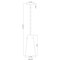 Z-Lite Kira Pendant, 1-Light, 6.5 In.W x 13 In.H, Modern Gold/Clear 7508P-ROD-MGLD - alternate 4